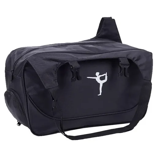 Yoga Mat Bag Large Capacity Sports Backpack Casual Gym Travel Print Backpack - Black