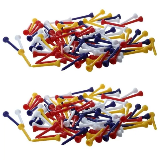 200pcs 49mm Color Mixed Plastic Golf Tees