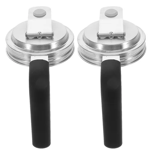 Wide Mouth Jar Pour Spout Lids, Stainless Steel, Stylish and Versatile, 2Pcs