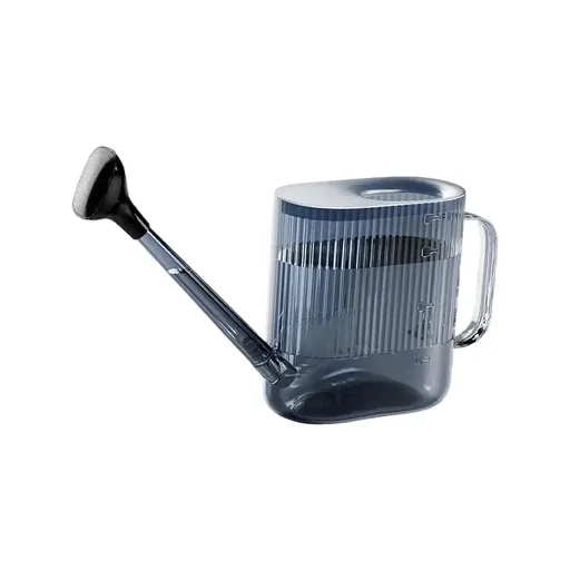 Large 1.8 L Watering Can with Long Nozzle Fine Holes Removable Sprinkler Head Transparent Plastic for Indoor Outdoor Plants Garden Flowers