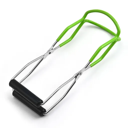 Stainless Steel Canning Jar Lifter Anti-Slip Lifting Tongs Gripper Anti-scalding - Green