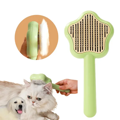 Cat Brush Dog Brush Cat Hair Brush with Release Button Cat Brush for Shedding Pets Brushs Pet Hair Cleaner Brush Self-cleaning