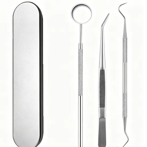 3pcs Style A Dental Tools Kit Mouth Mirror Scaler Probe