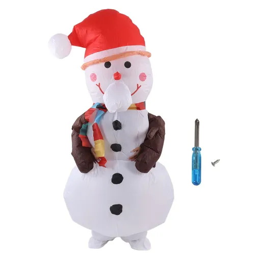 Inflatable Christmas Costume Funny Blow Up Christmas Party Doll Suit for 150‑190cm Adult Cosplay Tree Branch Snowman