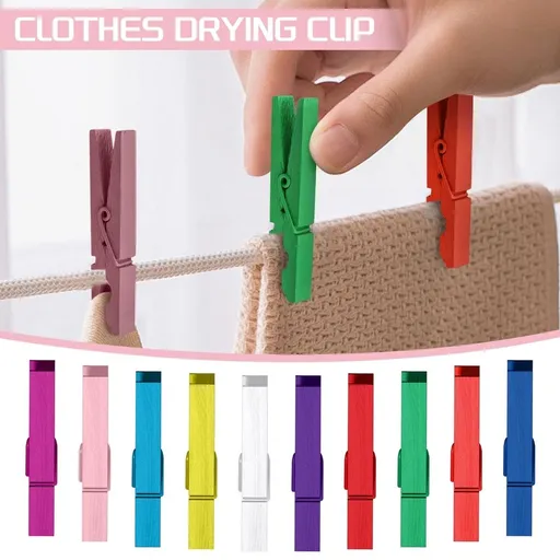 20 Pack Wooden Clothespins 2.83 Inch Multi-Colored Clothes Pins for Arts Crafts and Photo Hanging Laundry Clips for Air Drying Decorative Pegs in 10 Random Colors