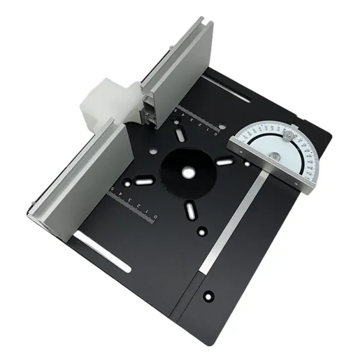 Router Table Insert Plate Aluminum Alloy Wood Milling Flip Board Trimming Machine Engraving Auxiliary Tool Woodworking Benches