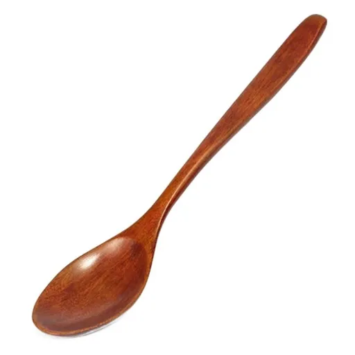 Wooden Spoon Create Credit Long Handle [nanmu] large round old paint 18*4 cm