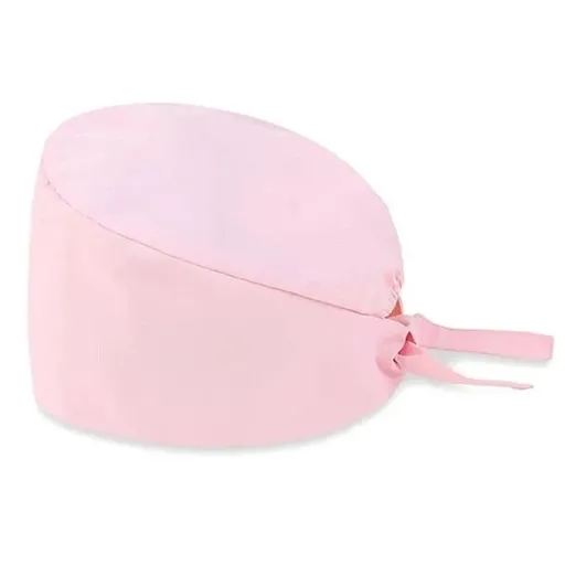 100% Cotton Unisex Surgical Scrub Cap for Doctors & Nurses - Pink