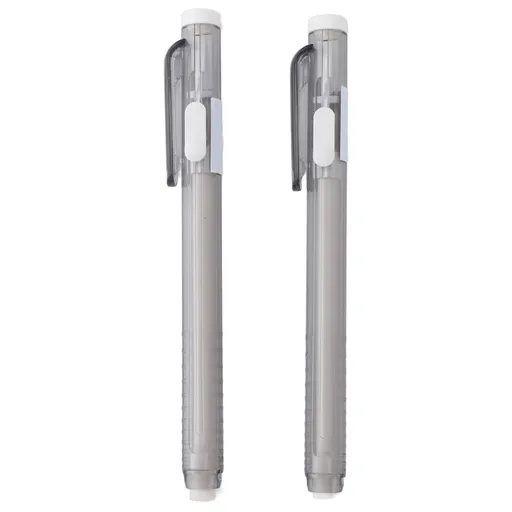 Retractable Mechanical Eraser Pen and Refills Set 2 Retractable Eraser Pen with 10 Eraser Refill for School Office