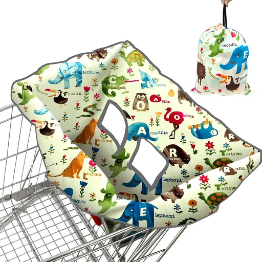 1 Piece Baby Shopping Cart and High Chair Cover with Carry Bag
