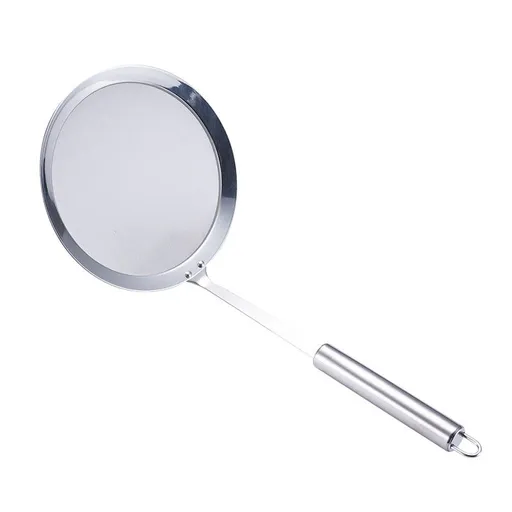 Fine Mesh Skimmer Spoon,Stainless Steel Hot Pot Fat Strainer for Oil Filter Skimming Grease and Foam,Durable Multi-Functional(3pcs