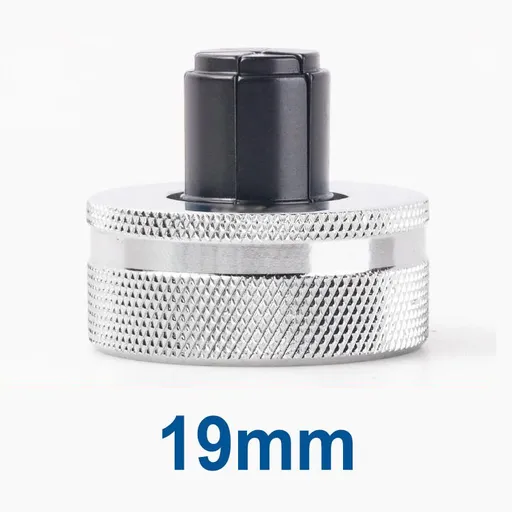 Hydraulic Tube Expander Replacement Heads with Chrome-Plated Knurled Body and Black Hardened Expanding Tip for Refrigeration Copper Pipe Installation and Maintenance (19mm)
