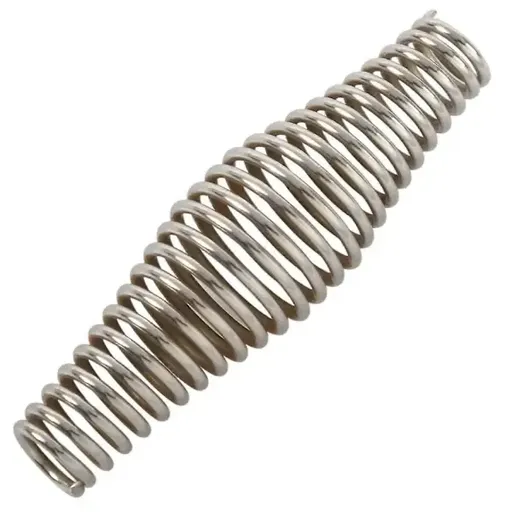 BBQ Handle Spring Stainless Steel Replacement for Grill Smoker Fireplace Wood Stove, for Camping, Picnics and Outdoor Cooking, Silver, 11 cm