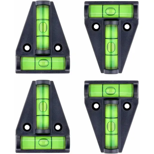 Spirit Level, Small T-Shaped Magnetic Spirit Level With 2 Leveling Bubbles. 4 pcs Set, Rv Accessories, Stabilizers,