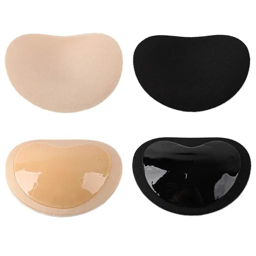 2 PCS Bra Pads Inserts Lift Breast Inserts Breathable Push Up Sticky Silicone Bra Cups Silicone Bra Inserts Pads Self-Adhesive
