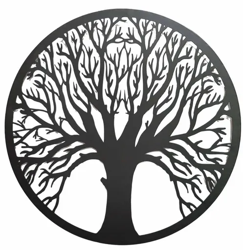 Welcome Tree Metal Wall Art 40cm