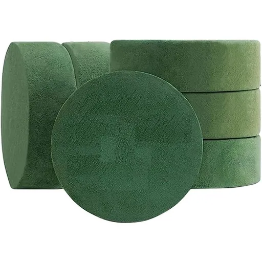 6 Packs Round Floral Foam Blocks,6.5In Dry Floral Foam for Artificial Flower for Wedding Aisle Flowers Party Decoration