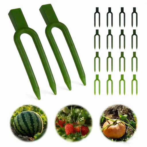 120Pcs Plastic Plant Clips, 2 Plant Pins, Fixing Tools, Gardening Clip, Reusable Pin for Strawberry Support, Watermelon Fork, Vines Fixing(Green)
