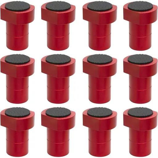 12 Pack Bench Dogs, 3/4"（19mm） Bench Dog Clamp with Non-Slip Pads, Aluminum Alloy Workbench for Table, Woodworking, DIY