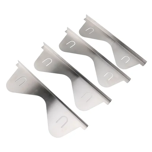 2 Pairs Stove Counter Gap Cover Stainless Steel 13.78 To 27.56in Extendable Easy Cleanup Cooking Range Gap Filler for Kitchen