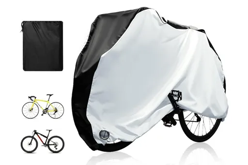 210D Waterproof Bike Cover with Lock Hole for Outdoor Storage - XL