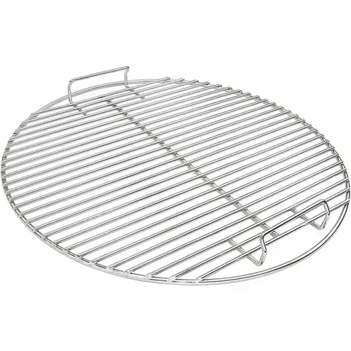 Round Cooking Grill Grate Replacement, Nickel-Plated Steel Rack for 18.5-Inch Charcoal Grills and Smokers, Silver, 44.5 cm