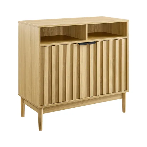 Sarantino Eleni 2-Door Sideboard Buffet Hallway Cabinet Storage Console Cupboard in Natural