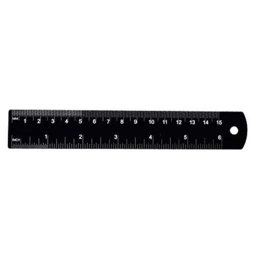 Aluminum Ruler with Clear Scale Metric Measurement Ruler Easy to Carry for Machinists Students & Precise Drafting Tasks