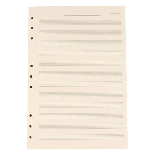 White Music Manuscript Paper with Smooth, Ink-Resistant Sheets Ideal for Easy Music Writing and Composition