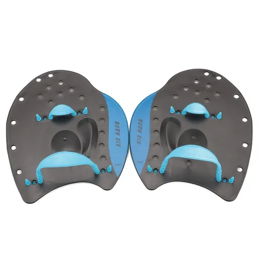 Swim Paddles Professional Agility Power Hand Paddle for Swimming Training for Teenagers Men Women （M blue）