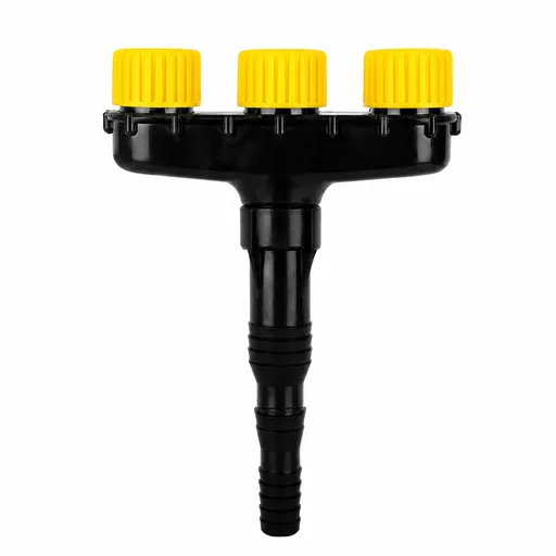 3-Head Adjustable Garden Spray Nozzle - Wide-Area Watering and Mist Sprayer with Stepped Hose Connector for Gardens, Lawns, Orchards and Irrigation