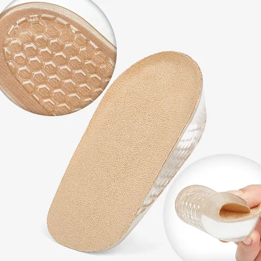 Heel Lifts, Gel Height Increasing Insoles, Soft Shoe Lifts for Uneven Legs, Shoe Lifts for Women Men