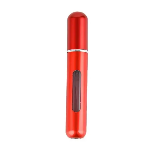 Portable Perfume Atomizer Spray Bottle 8ml Refillable Scent Pump for Travel Use - Matte Red