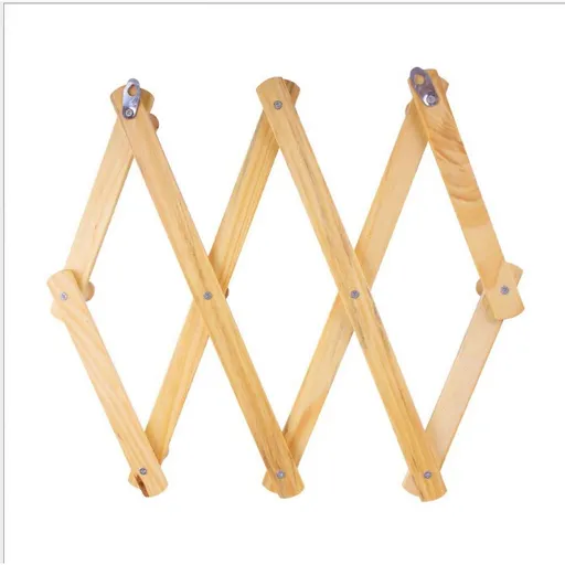 Style Expandable Wall Mounted Rack - 10 Pegs/Hooks (2’’ Long Pegs) for Hat Caps Belt Umbrella Coffee Mug Jewelry Elegant Eco-Friendly