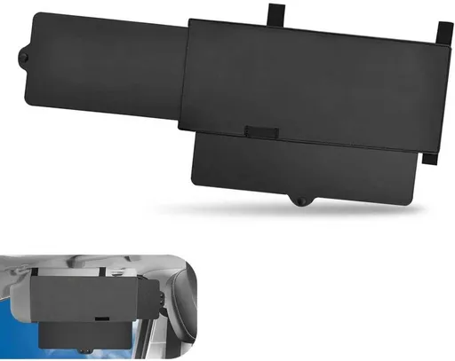 Car Sun Visor Extender, Bi-directional Expandable Anti-glare Visor, Clip-on Side Window Filtering Sunshade, Sun Blocker Protection Accessory for Driver & Passenger Side (Black)