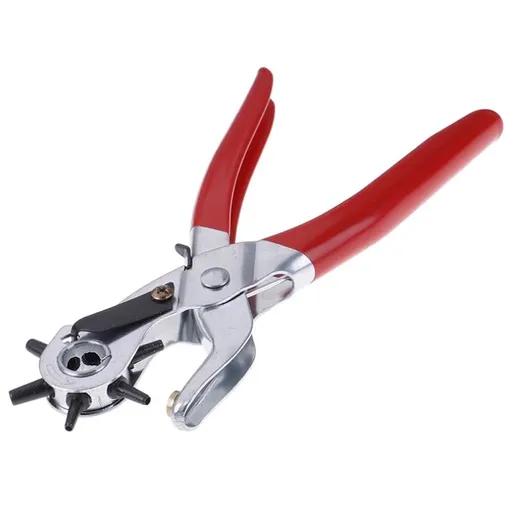 Leather Hole Punch Tool Set Heavy Duty Revolving Leather Belt Hand Hole Puncher for Belts, Watch Bands, Straps, Dog Collars, Saddles