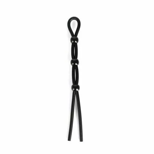 House Of Dasein Silicone Rings Cock Ties Time Delay Erection Penis Men - Triple Black Clip - Triple Black Clip