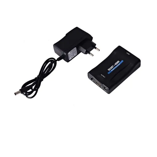 SCART to HDMI Converter 1080P 60Hz Analog to Digital Audio Video Adapter