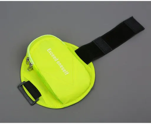 Sports Bag - Running Armband - Phone Holder for Running - Reflective Sports Accessories - With Adjustable Shoulder Strap - Suitable for Running, Camping and Hiking (Vegetable)