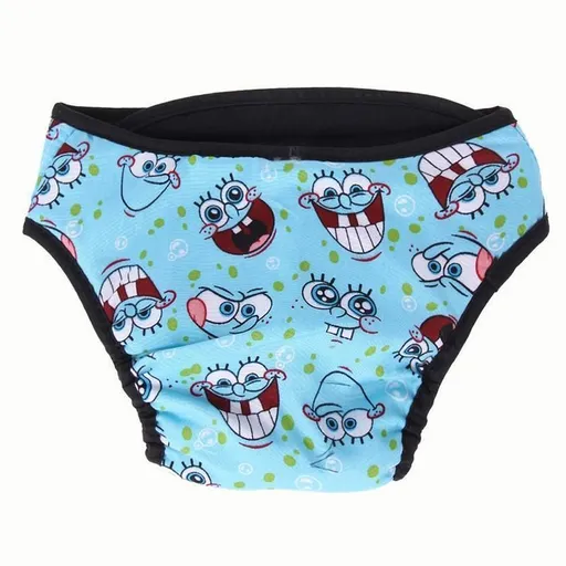 Washable Female Pet Dog Cat Nappy Diaper Physiological Pants Panties Underwear Blue - S