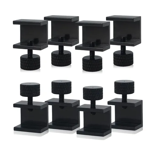 8PCS 3D Printer Glass Bed Clips, 3D Printer Lattice Glass Fixing Clamp, Hot Bed Printing Platform Upgrade Kit for 3D Printer