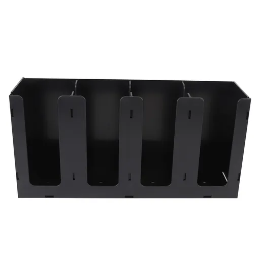 Paper Cup Dispenser Acrylic Coffee Cup Storage Organizer Holder for Kitchen Breakroom Coffee Shop 4 Compartment Easy Assembly Upright