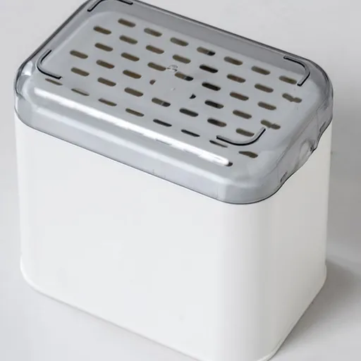 White Kitchen Chopsticks Holder with Ventilated Drainage Tray, 1 Piece Organizer for Easy Drying and Storage