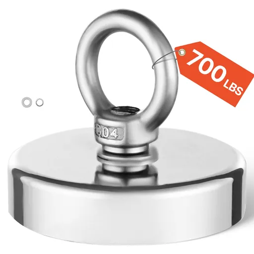 Fishing Magnet Strong Heavy Duty Rare Earth Neodymium Pull Force 318 Kg