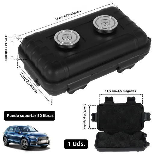 Waterproof and Rustproof Magnetic Car Key Box with Multifunctional GPS Tracker for Spare Key