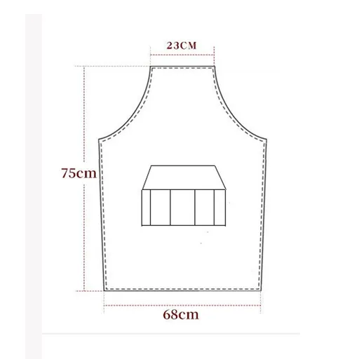 Thickened 4 Pocket Canvas Tool Apron, Adjustable Industrial Style Apron, Hairdressing, BBQ, Cooking Apron, Unisex
