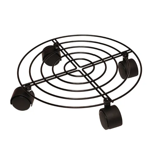 Flower Pot Roller Stand 50kg Load Capacity Rust Prevention Iron Easy to Move Plant Caddy with Wheels for Wine Barrels