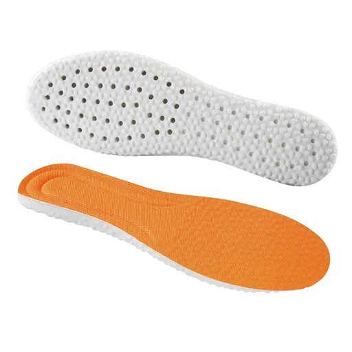 1 Pair Memory Foam Arch Support Insoles, Cushioned Massage Shoe Inserts for Men and Women, Orange, Size 39-40