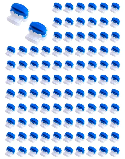 100 Pack 3 Wire Connectors Electrical IDC 314-BOX Pigtail Connectors for 22-14 AWG Cables