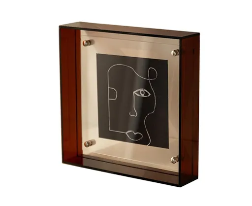 Dazzling Acrylic Photo Frame Ornaments Printing And Framing Creative Picture Frame Display DIY Wash Photos Home Decor - Coffee